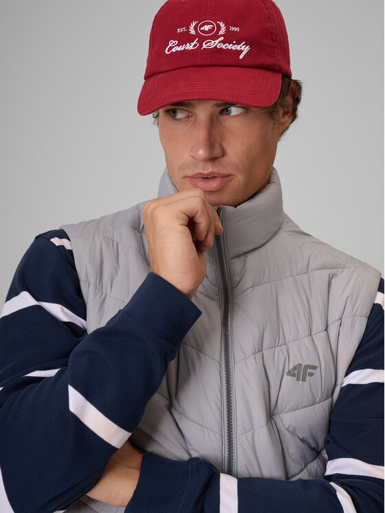 4F 4F Kamizelka BASIC+ Szary Regular Fit