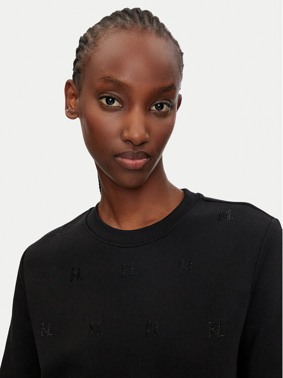 KARL LAGERFELD KARL LAGERFELD Bluză 246W1804 Negru Regular Fit