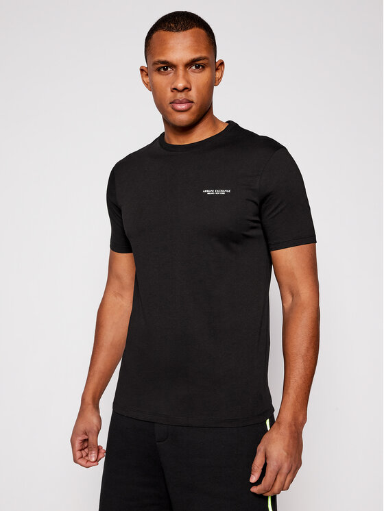 Armani Exchange Armani Exchange Tričko 8NZT91 Z8H4Z 1200 Čierna Regular Fit