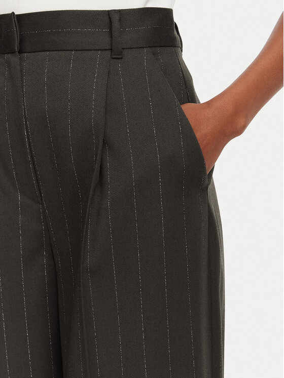 Marella Marella Spodnie materiałowe Baffo 02 2625136211200 Brązowy Regular Fit