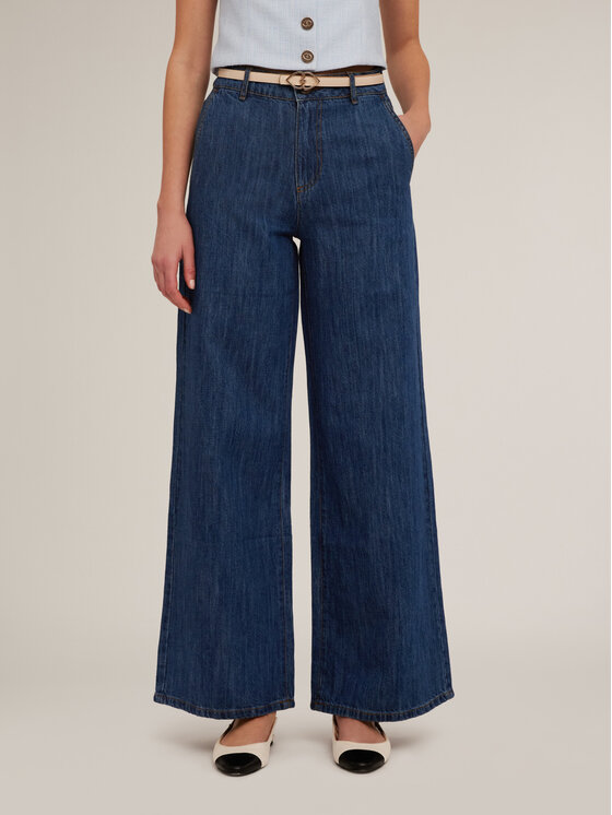 Motivi Motivi Jeansy P532Q103786N024 Niebieski Over Fit