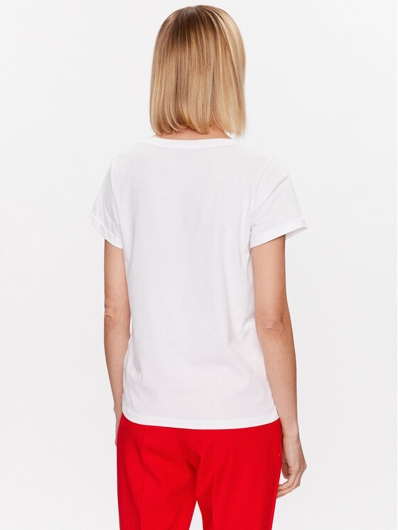 Tommy Hilfiger Tommy Hilfiger T-Shirt UW0UW04525 Biały Relaxed Fit