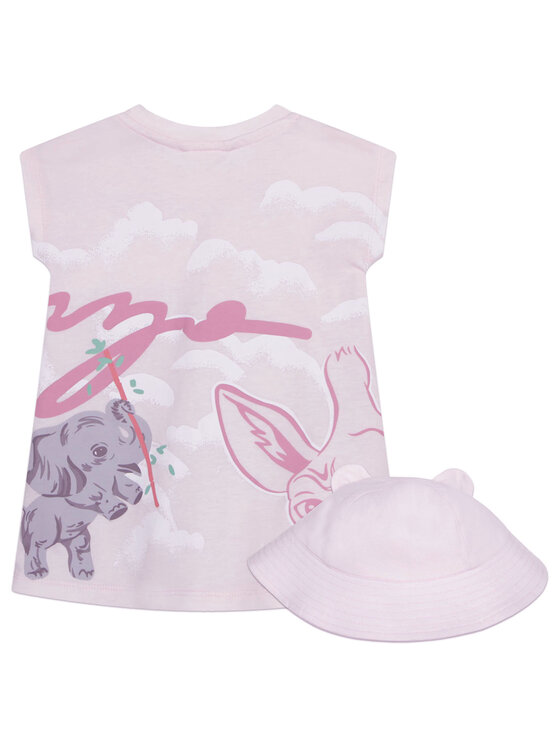 Kenzo Kids Kenzo Kids Set Kleid und Mütze K98105 Rosa Regular Fit