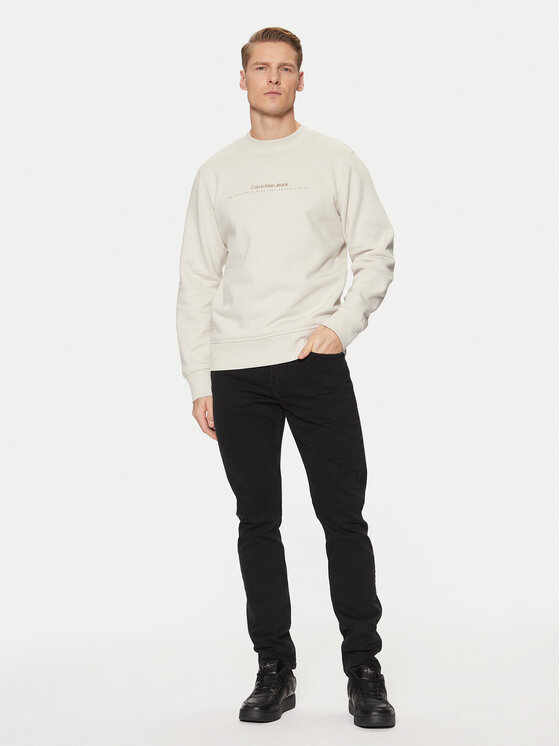 Calvin Klein Jeans Calvin Klein Jeans Majica dugih rukava Minimal Logo J30J327119 Bež Regular Fit