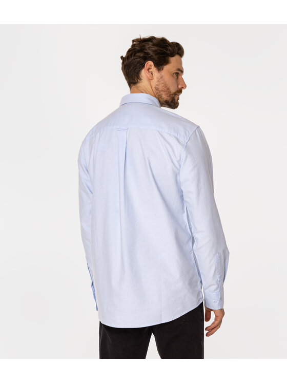 Lee Cooper Lee Cooper Koszula LLOYD OXFORD Niebieski Comfort Fit
