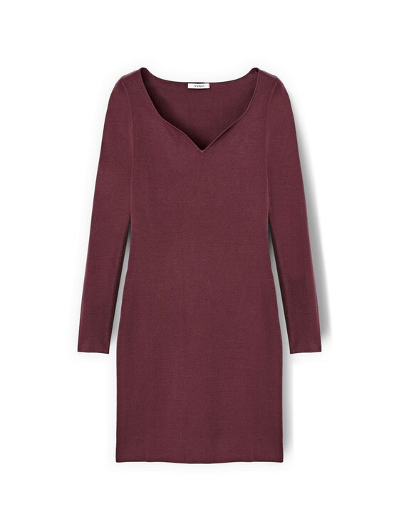 Motivi Motivi Abito da cocktail 7607W001515N0V9 Bordeaux Slim Fit