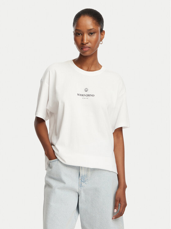 ONLY ONLY Футболка Vivvi 15346761 Білий Regular Fit