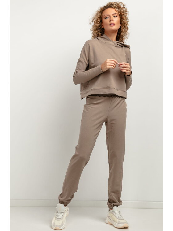 Tessita Tessita Bluza T380 Brązowy Loose Fit