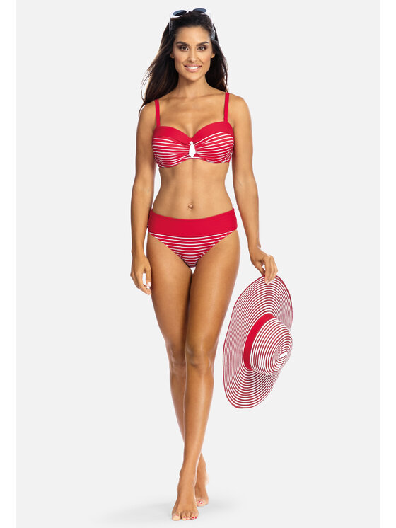 Feba Feba Dół od bikini FD13A Czerwony