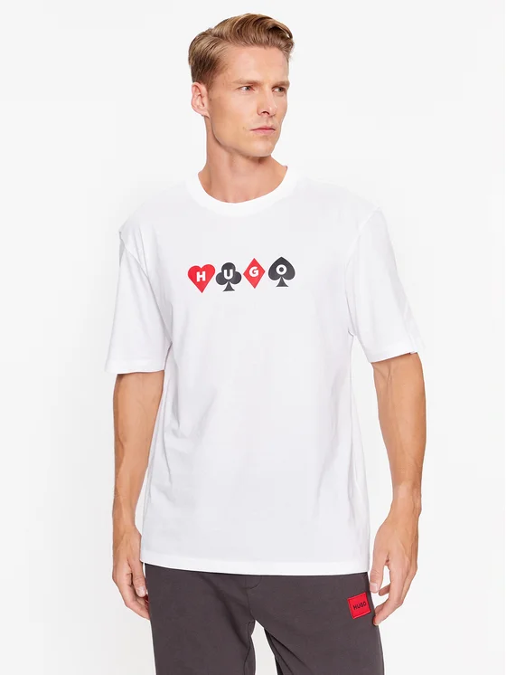 Hugo T-Shirt Doober 50499720 Weiß Regular Fit