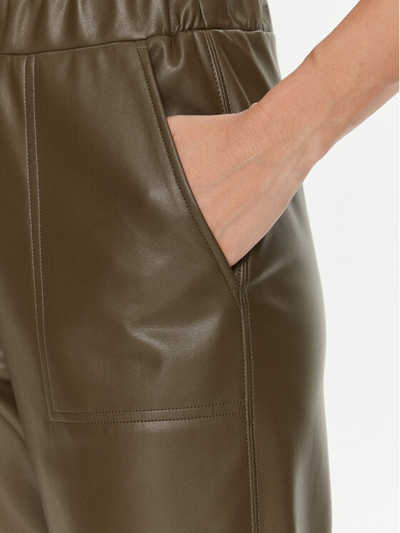 MAX&Co. MAX&Co. Ādas imitācijas bikses Creativo 77840723 Brūns Relaxed Fit