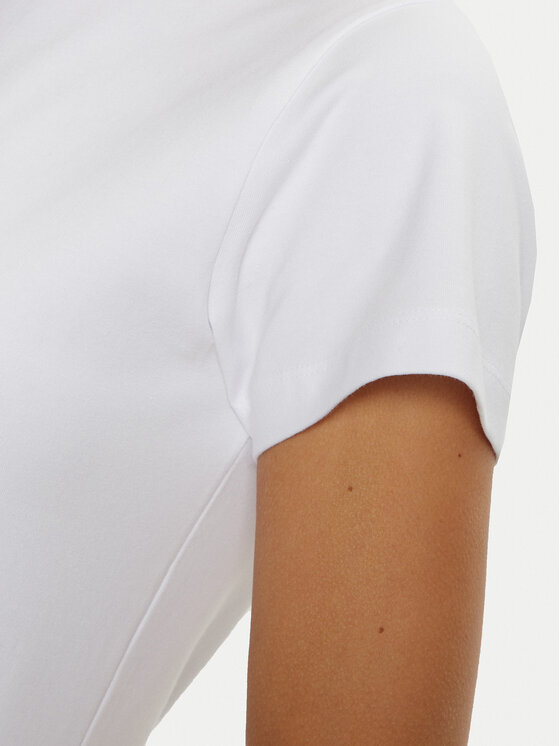 Guess Guess Marškinėliai V4YI21 KCDH1 Balta Slim Fit
