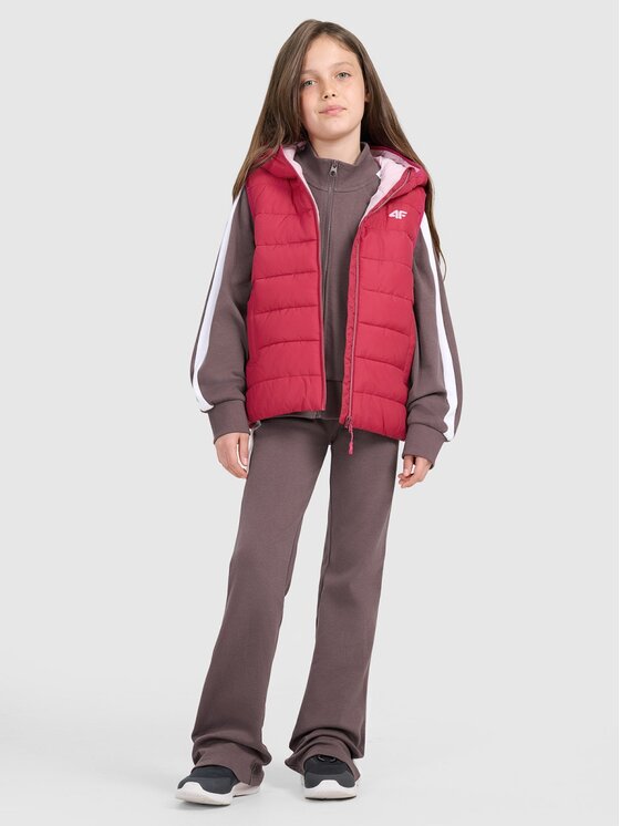 4F 4F Αμάνικο Μπουφάν 4FJRAW25TVJAF322-54S Ροζ Regular Fit