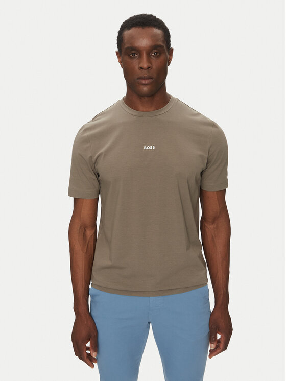 BOSS BOSS T-Shirt Tchup 50473278 Béžová Relaxed Fit