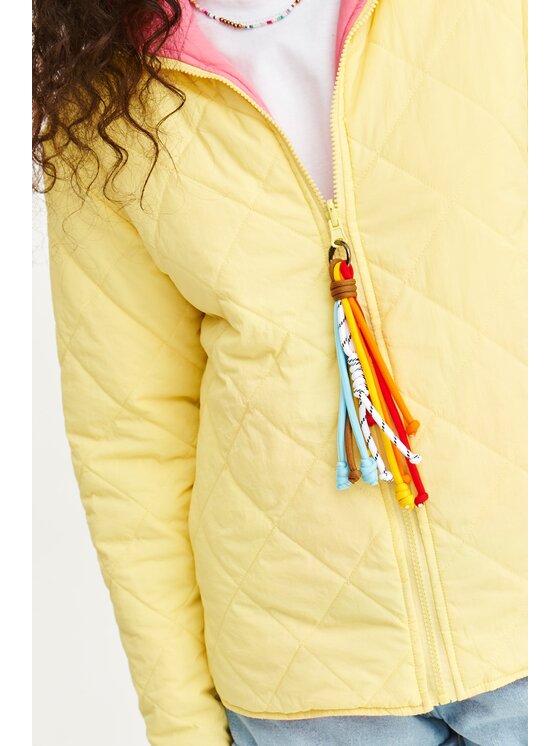 NAOKO NAOKO Prechodná bunda Poppy Soda Splash Tmavomodrá Regular Fit