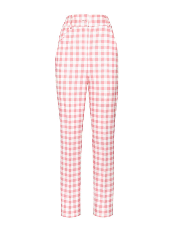 PHILIPP PLEIN PHILIPP PLEIN Spodnie materiałowe 6847 Różowy Flare Fit