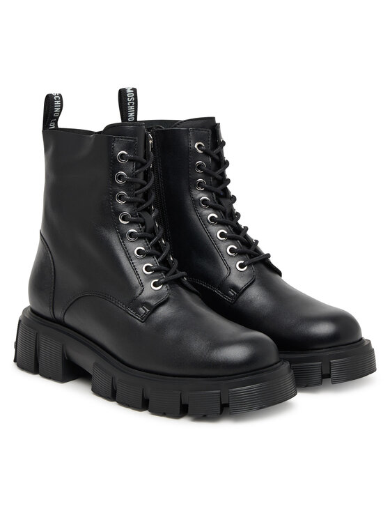 LOVE MOSCHINO LOVE MOSCHINO Šnurovacia obuv JA24085G0NIA000A Čierna