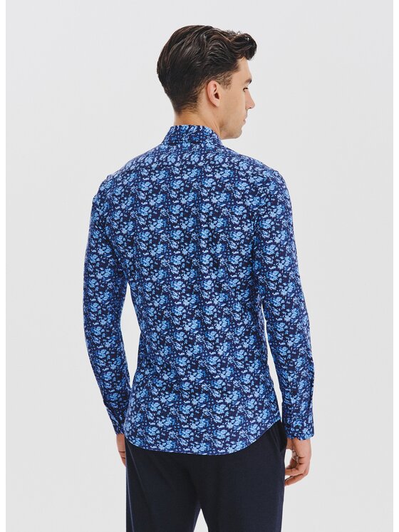 Pako Lorente Pako Lorente Koszula P25WF-1X-050- Niebieski Classic Fit