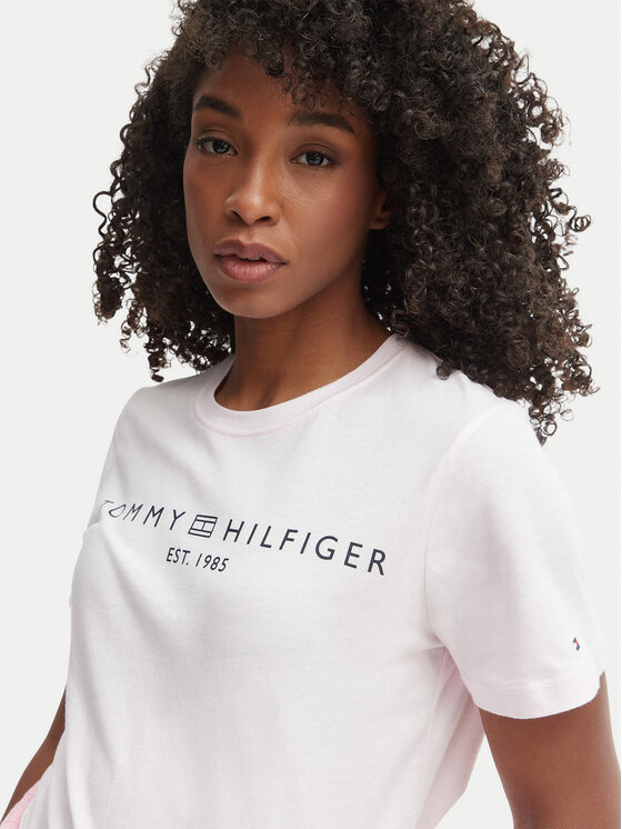 Tommy Hilfiger Tommy Hilfiger Majica WW0WW40276 Roza Regular Fit