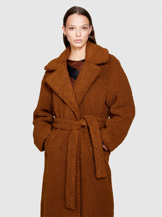 Sisley Sisley Παλτό μεταβατικό 2XFQLN033 Καφέ Comfort Fit