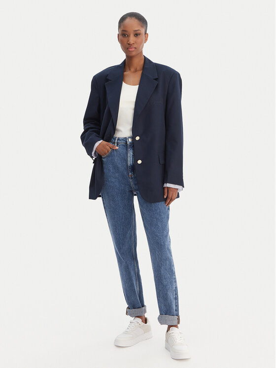 Tommy Jeans Tommy Jeans Сако DW0DW22601 Тъмносин Boyfriend Fit