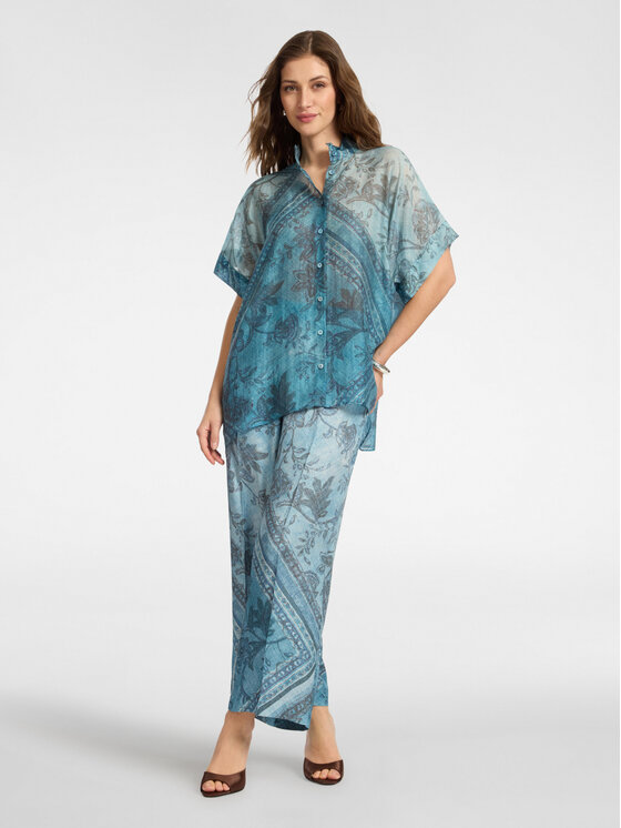 Elena Mirò Elena Mirò Pantaloni di tessuto P001P000487N001 Blu Regular Fit