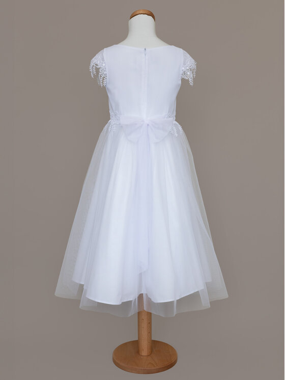 SLY SLY Sukienka 5SM-07A Biały Comfortable Fit