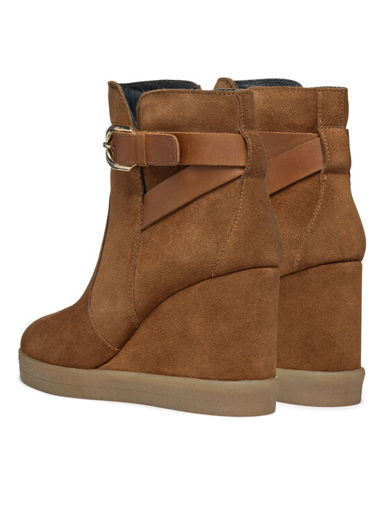 Geox Geox Μποτάκια D Elidea Wedge D46VQA 02243 CD500 Καφέ