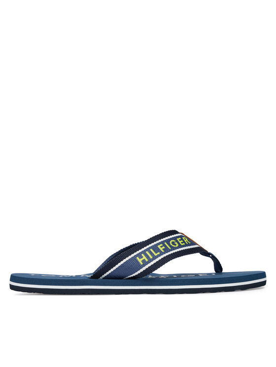 Tommy Hilfiger Tommy Hilfiger Čības uz pirksta Sporty Hilfiger Beach Sandal FM0FM05805 Zils