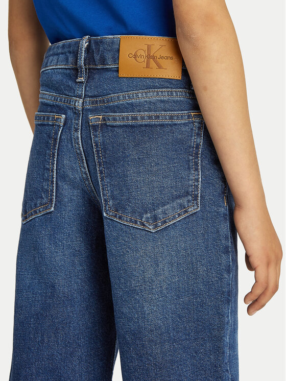 Calvin Klein Jeans Calvin Klein Jeans Džínsy IG0IG02710 Tmavomodrá Wide Leg