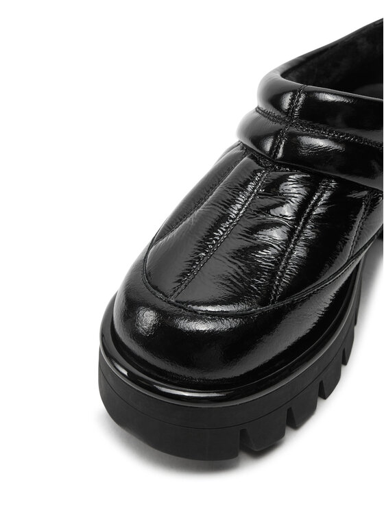 MICHAEL Michael Kors MICHAEL Michael Kors Şlapi Barton Crackled Patent 40F4BTFP1L Negru