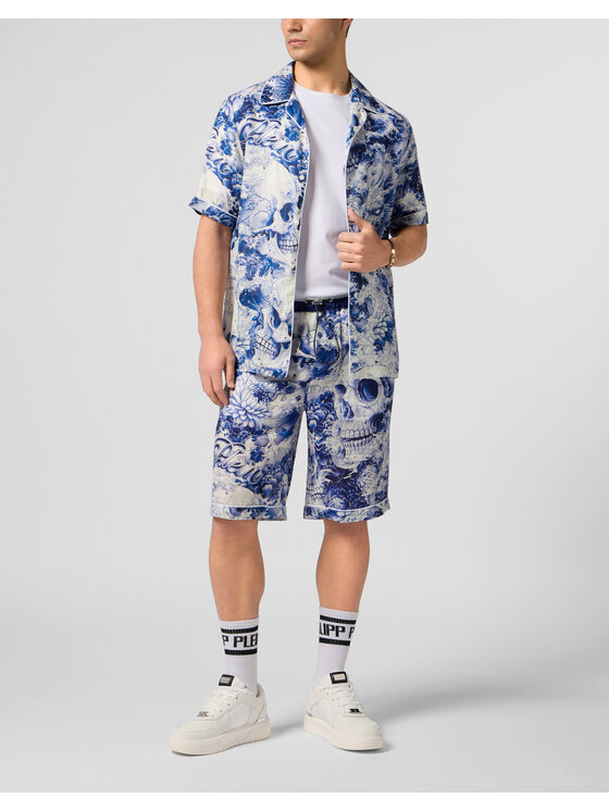 PHILIPP PLEIN PHILIPP PLEIN Koszula 29794 Granatowy Regular Fit
