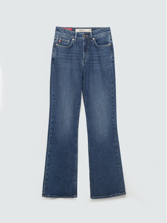 BIG STAR BIG STAR Jeansy CHIARA Niebieski Flare Fit