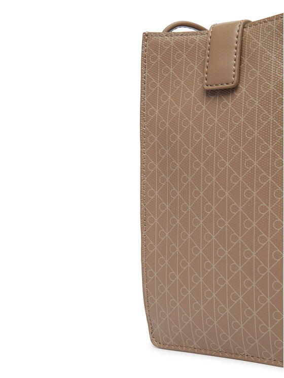 Calvin Klein Calvin Klein Telefontartó táska Emblem Aop Phone Crossbody LV04F1115G Barna