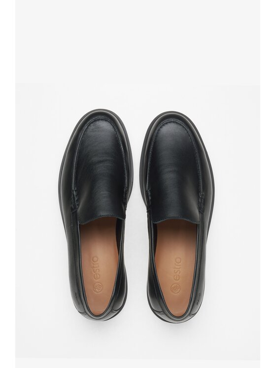 Estro Estro Μοκασίνια ER00115834 Μαύρο