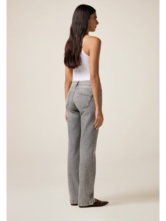 Oltre Oltre Jeans P438R008795N013 Grigio Regular Fit