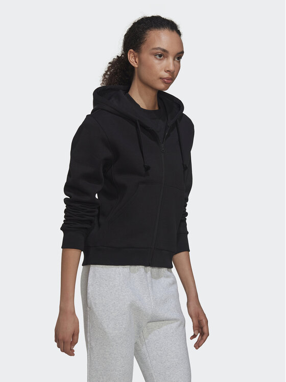 adidas adidas Bluza ALL SZN Fleece Full-Zip Hoodie HC8848 Czarny Regular Fit