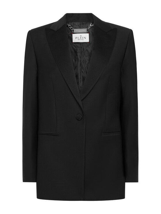 PHILIPP PLEIN PHILIPP PLEIN Marynarka 24269 Czarny Loose Fit