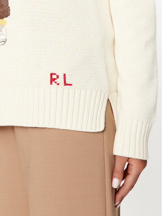 Polo Ralph Lauren Polo Ralph Lauren Πουλόβερ 211910427001 Εκρού Regular Fit