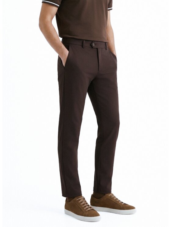 Pako Lorente Pako Lorente Chinosy P26WB-WX-002 Brązowy Slim Fit