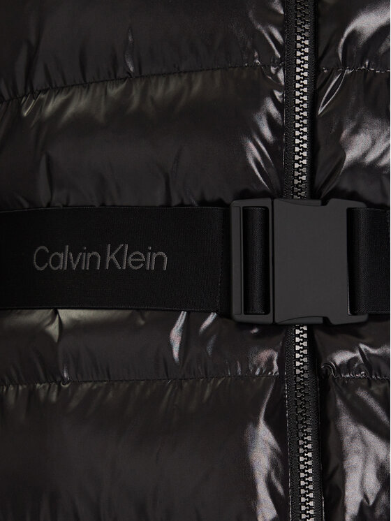 Calvin Klein Calvin Klein Zimski kaput LV044D543G Crna Slim Fit