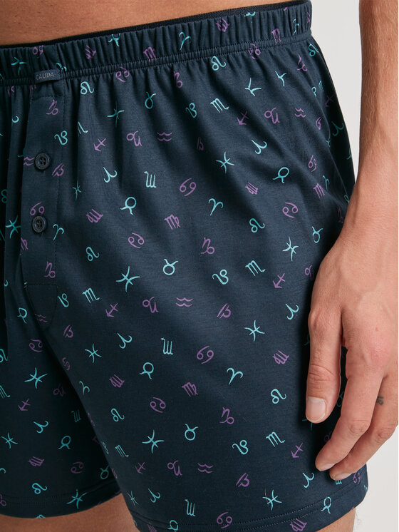 Calida Calida Šortky z materiálu 24589 Tmavomodrá Regular Fit