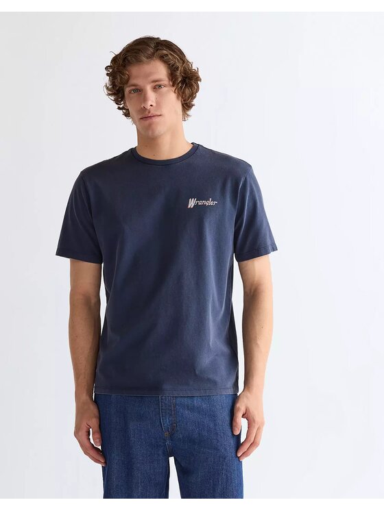 Wrangler Wrangler T-shirt GRAPHIC TEE Blu Relaxed Fit
