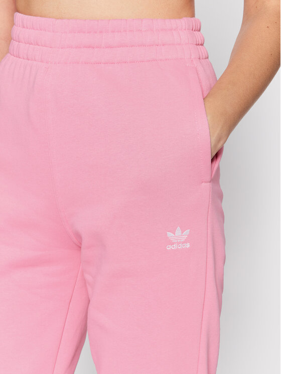 adidas Spodnie dresowe adicolor Essentials Fleece HJ7864 RÃ³Å¼owy Regular Fit â¢ Modivo.pl