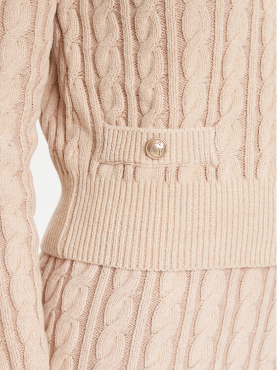 Guess Guess Cardigan W5YR15 Z3OU0 Beige Regular Fit