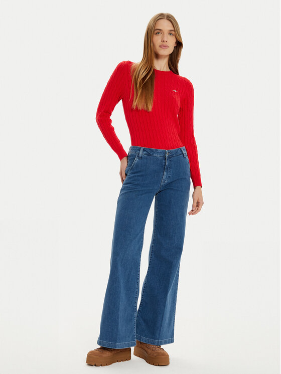 Gant Gant Πουλόβερ 4800100 Κόκκινο Slim Fit