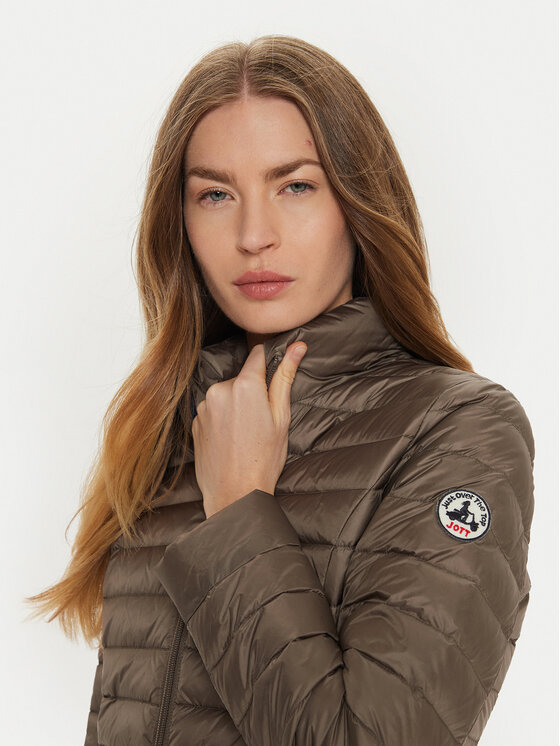 Jott Jott Kurtka puchowa Cha P000WDOW02 Beżowy Slim Fit