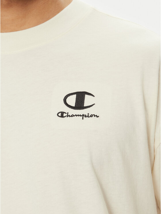 Champion Champion Marškinėliai 221257 Écru Regular Fit
