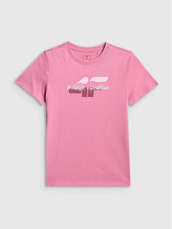 4F 4F T-Shirt 4FJWSS26TTSHF2885 Różowy Active Fit
