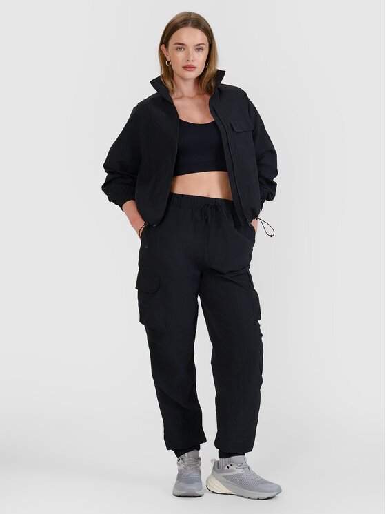 4F 4F Bunda pro přechodné období 4FRSS25TJACF284-20S Černá Oversize